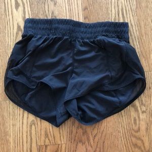 Size 4 black lululemon shorts